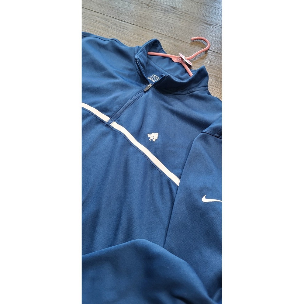 Nike Golf Sweater Mens 2XL Quarter Zip Tour Performance Royal Blue #41